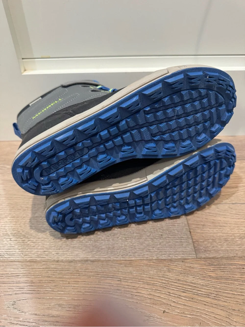 Merrell Kids Gray, Black & Blue Waterproof Winter Boot